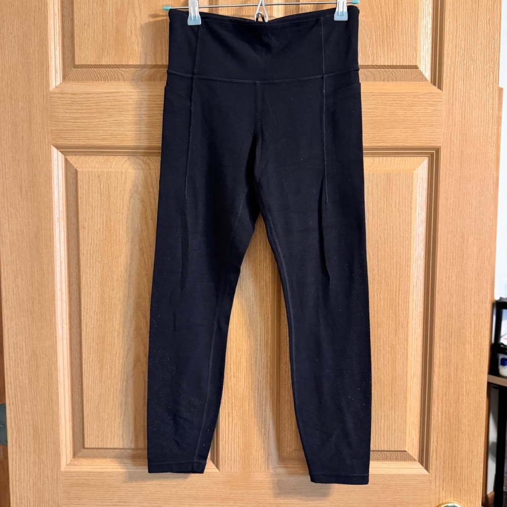 Athleta Black Lasercut Leggings